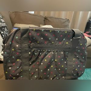 NWOT Thirty one bag confetti polkadot all in one travel diaper bag